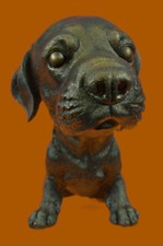 Labrador Adorable Chiot Art Déco Retriever Chien Statue Bronze Sculpture