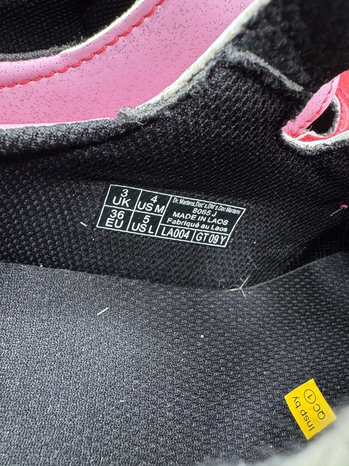 Dr. Marten's Pink 8065 Gradient Glitter Mary Jane Junior Girl Shoe 5 - Image 3 of 4