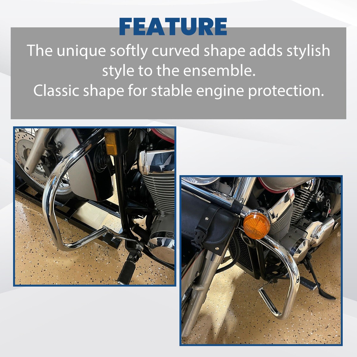 Motorcycle Highway Crash Bar – 1.25” Engine Guard For Honda Shadow VT750 (2004-2025)