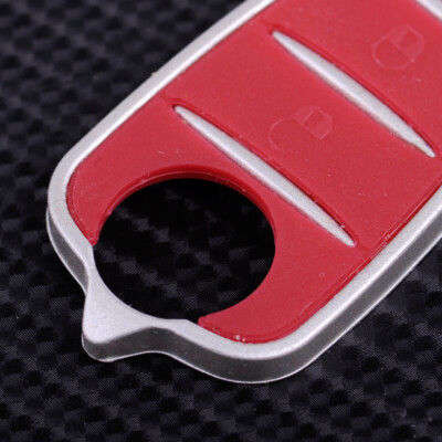 Almohadilla Goma Llavero Alfa Romeo: Repuesto Para Mando 3 Botones De GTO, 159, Mito, Giulietta (color Negro-rojo)