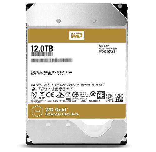 Western Digital WD Gold 12TB 3.5" SATA HDD WD121KRYZ