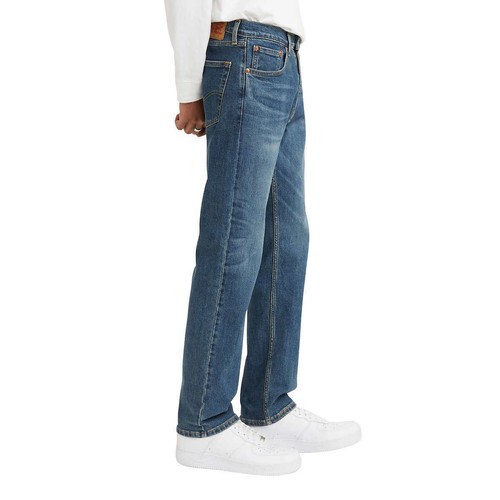 Levi's Men's 505 Jean Regular Fit Straight Leg, 38x32, Blue - Picture 2 of 3