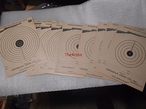 10 Vintage Crosman Small Bore 25 Yard Targets New Old Stock