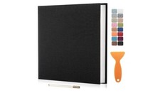 Large Photo Album Self Adhesive Scrapbook Album for 11"x10.6" 40Pages Black