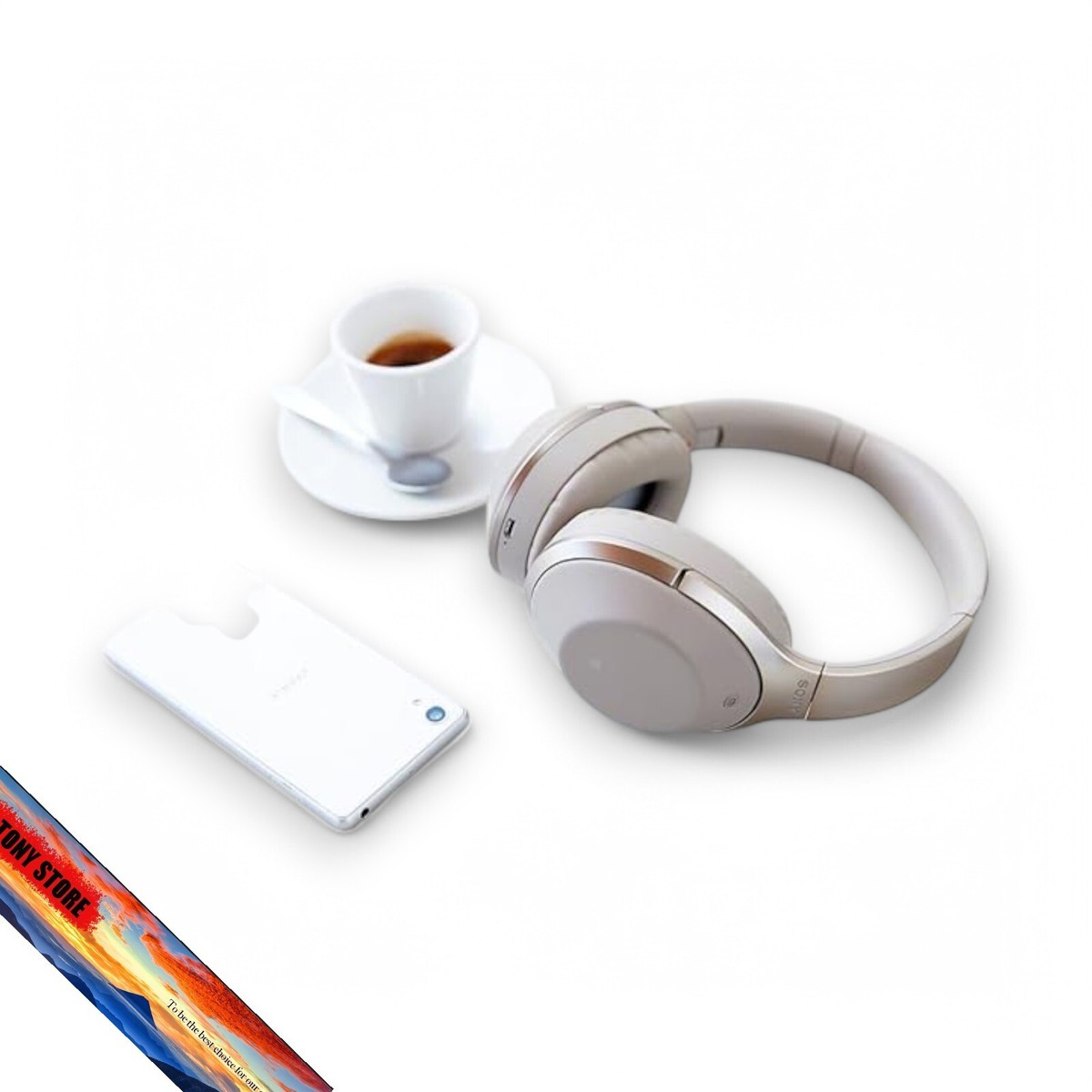 ヘッドホン SONY MDR-1000X(C) CREAM Sony MDR-1000X C Wireless Headphones - Beige for sale online