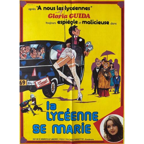 LA LYCEENNE SE MARIE Affiche de film  - 60x80 cm. - 1976 - Gloria Guida, Marcell - Afbeelding 1 van 1