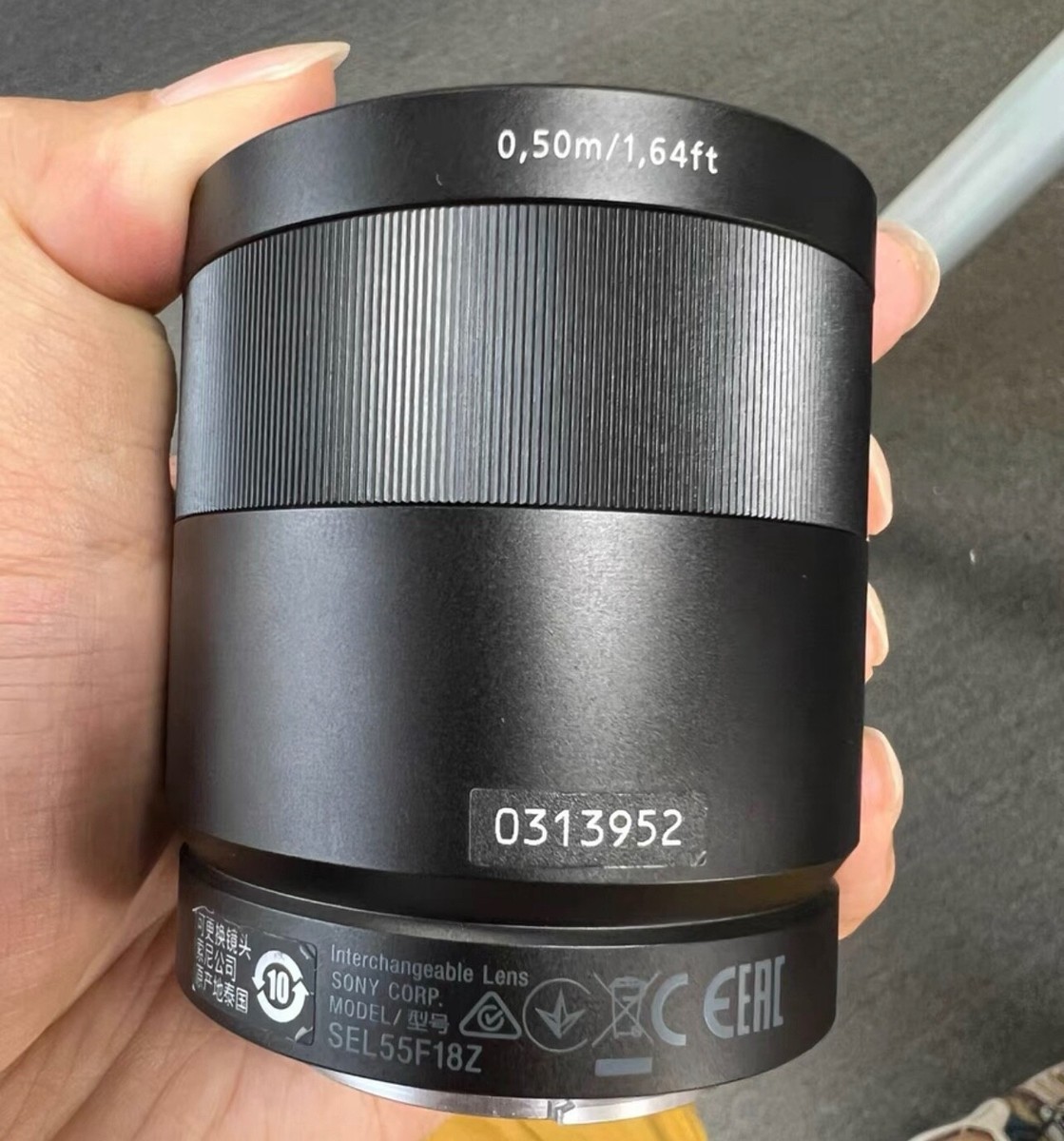 Sony Zeiss SEL55F18Z 55mm F1.8 E-Mount Full Frame Lens (Preowned