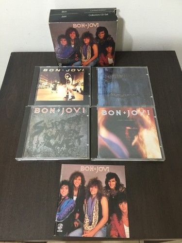 Bon Jovi boxset 4 x cds booklet and slipcase rare box set 1990s - Picture 11 of 23