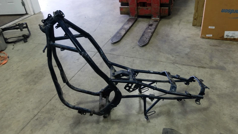 93 Yamaha XJ600s XJ 600 S Seca II 2 Diversion Frame Chassis Foto 3 de 4