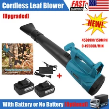 6 Speed Cordless Leaf Blower Electric for Makita 18V Battery Handheld Powered US