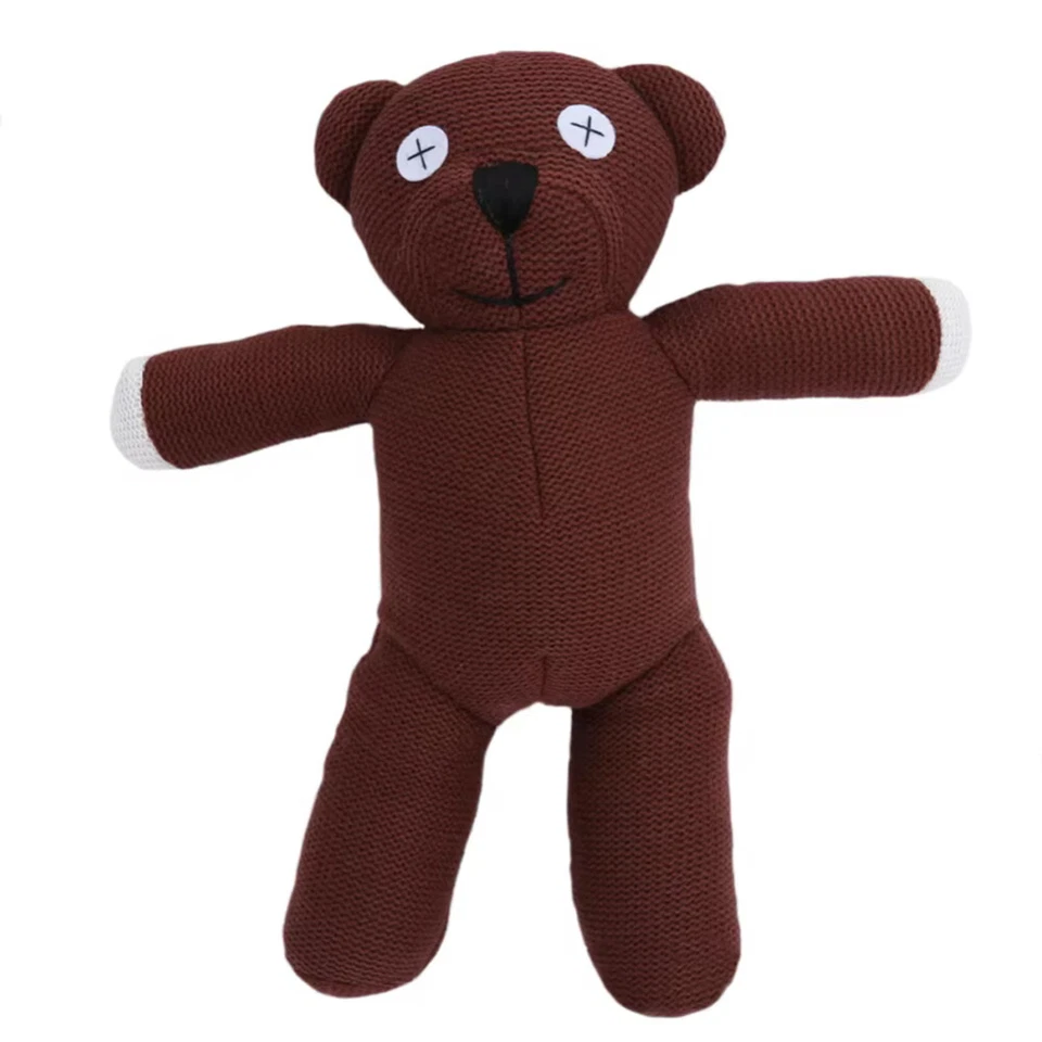 Mr Bean Teddy Bear Plush Toy Soft Stuffed Knitted Animal Kids Birthday Gifts AU - image 3 of 4