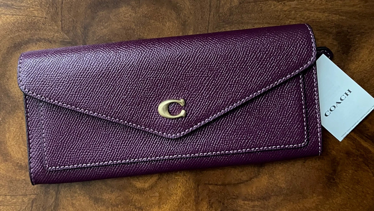 COACH Wyn Cross Grain Leather Soft Wallet