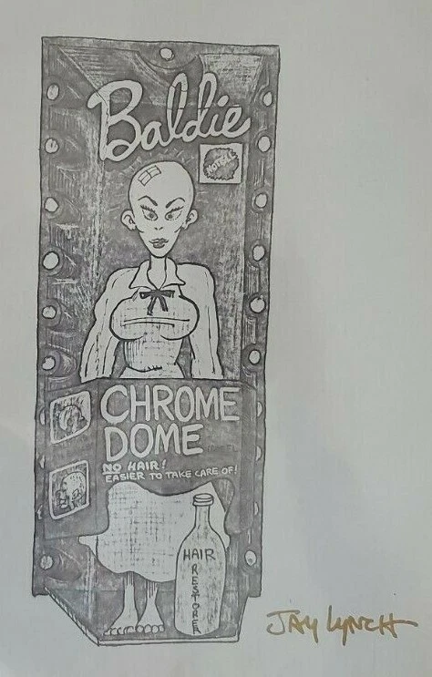 PAQUETES LOCOS ARTE ORIGINAL/BOCETO FIRMADO JAY LYNCH @@ BALDIE @@ Foto 2 de 2