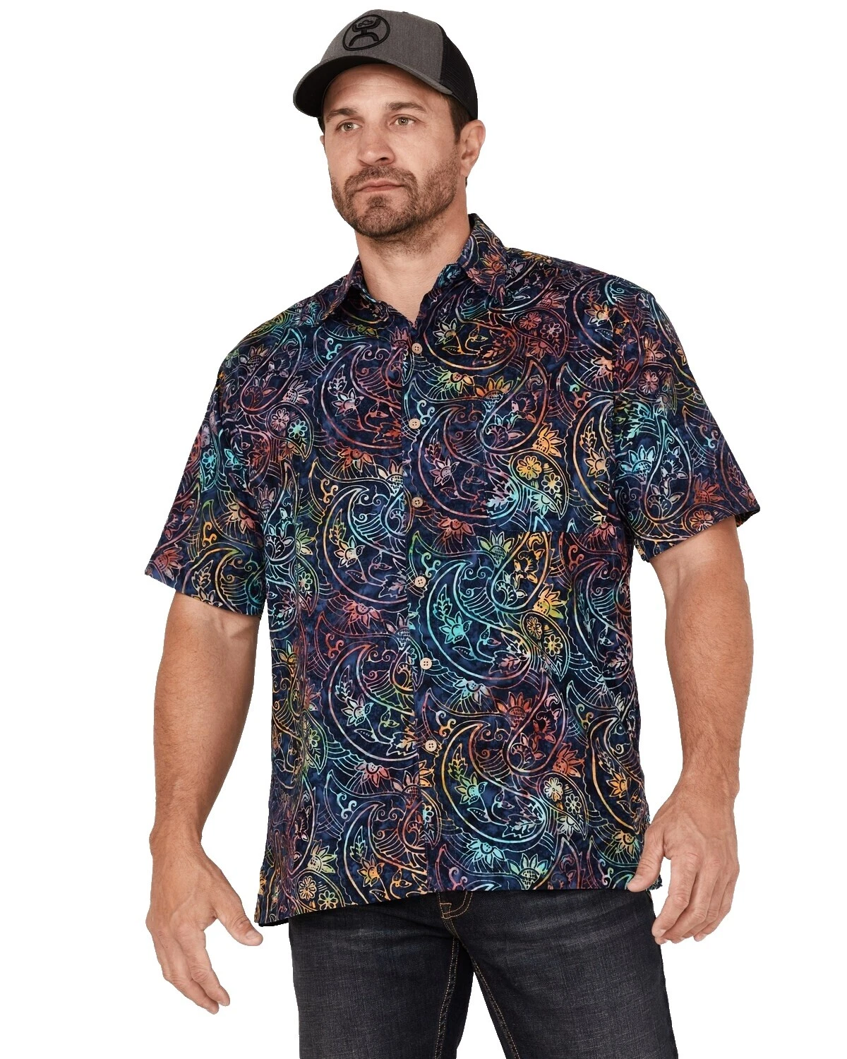 Camisas para hombre Scully florales informales abotonadas
