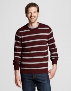 men's burgundy crew neck sweatshirt