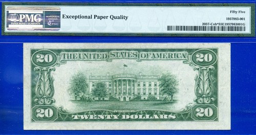 1934C $20 Federal Reserve Note PMG 55EPQ 2nd highest graded star Fr 2057-Cob* - Picture 4 of 4