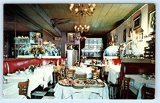 NEW YORK, NY ~ Interior CYRANO RESTAURANT 1969 ~ 11 W. 56th Street   Postcard