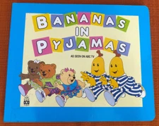 BANANAS IN PYJAMAS Pajamas Children TV Show Theme Song Lyric Board Book 1996 ABC