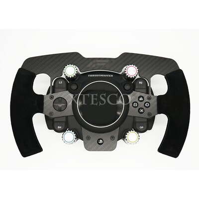 SIM Racing Steering Wheel PC Gaming Suede Handle for Thrustmaster T-GT F1