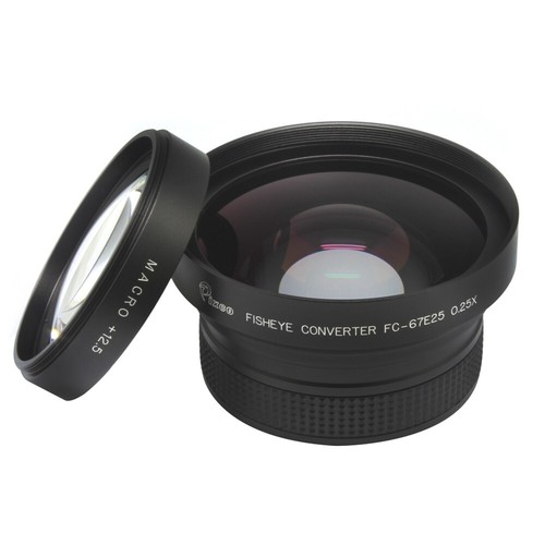 67mm 0.45X 52mm 0.25X Fisheye Wide Angle Lens For Canon Nikon Pentax Camera - Picture 8 of 9