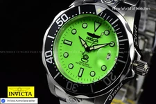 Invicta Men's Watch Grand Diver 47 MM Rare Green Dial Bracelet Model 10641