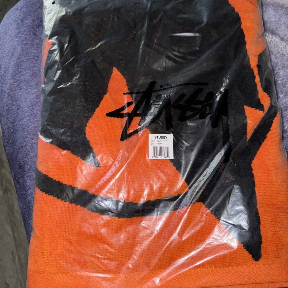 Cactus Plant Flea Market x Stussy - CPFM Orange Logo Beach