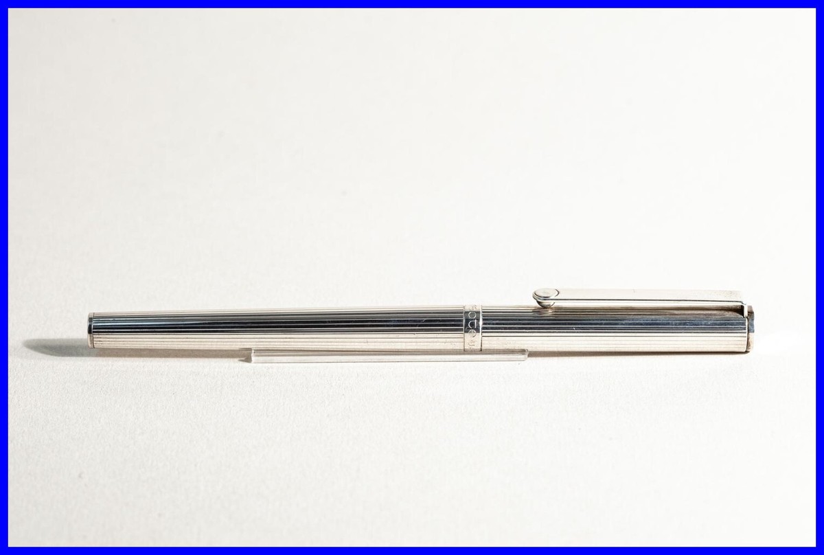 筆記具 PILOT Laureate STERLING SILVER Pilot Laureate Tintenroller mit neuer Mine in pinstripe Design
