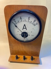 Antico grande amperometro AMPERE MODELLO SCUOLA MODELLO DIMOSTRATIVO LEZIONI DI FISICA EAW