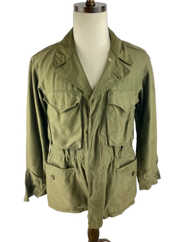 Vintage M-43 M-1943 Field Jacket Size 1940s Military US Army WW2 Combat 38R