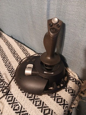 Microsoft Sidewinder Precision 2 Joystick Gaming Controller USB X05-63511 WORKS
