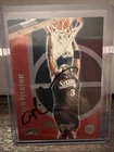 2000 Topps Allen Iverson Autographed On Card Philadelphia 76ers