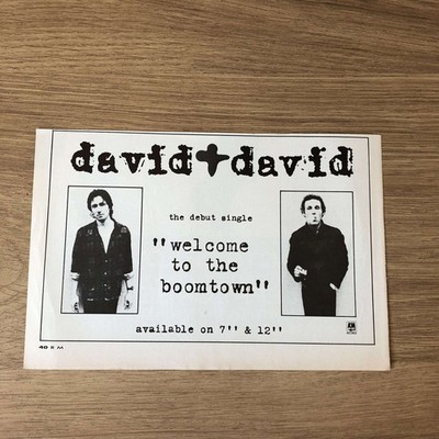 MUSIC21 MAGAZINE ADVERT 5X8 DAVID + DAVID DEBUT SINGLE