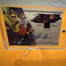 Panini Chronicles 2023 Impeccable Canvas Jakorian Bennett Red Auto Maryland /199