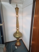 Hand-made Brass Ottoman Style Floor Lamp – Unique Artisanal Piece