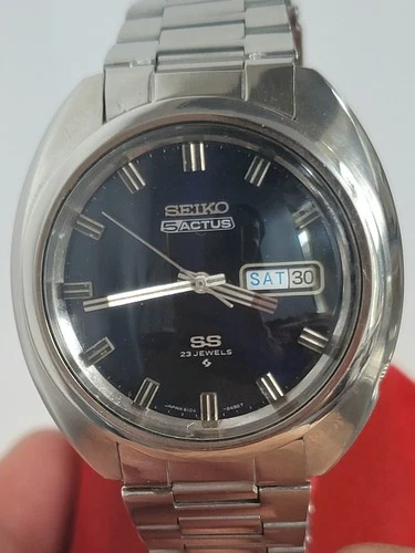 Vintage Seiko/Seiko 5 Actus 6106 23J SS Automatic Japan Mens Watch