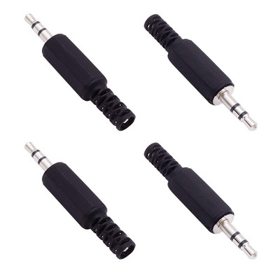 4 Pack 3.5Mm Replacement Repair Plug Jack TRS 3 Pole Stereo Male Plug 1/8'' 3....