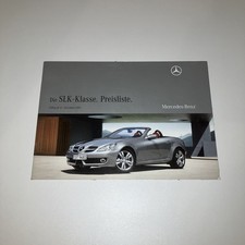 Mercedes  SLK-Klasse   PREISE   prospekt    2...