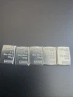 Lot of (5) - 1 gram Pure Silver Bars - Valcambi .999 Fine Silver