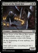 x1 Priest of the Blood Rite - Commander Masters - NM - MTG