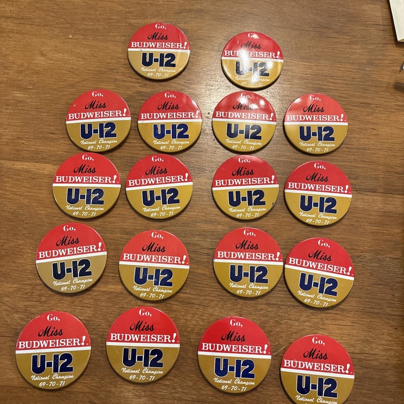 Unlimited Hydroplane Go Mis Budweiser U-12 National Champion 69-70-71 3” Qty 18