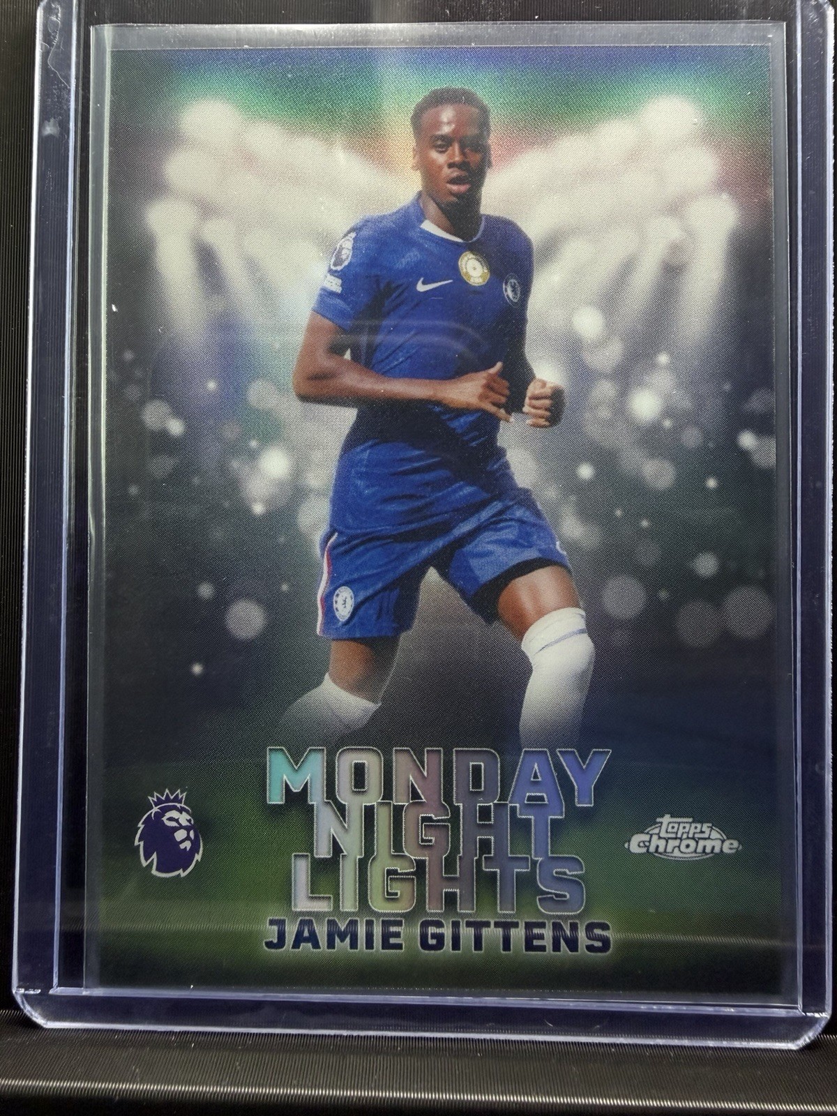 Jamie Gittens #MNL-33 Soccer Cards 2026 Topps Chrome Premier League Monday Night Lights trading card — raw and PSA graded price guide