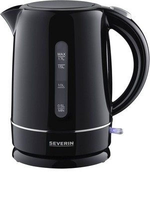 Severin Wasserkocher WK 4322 Schwarz 1,7 l 2.200 W Anschluss Sockel Kal. B Ware