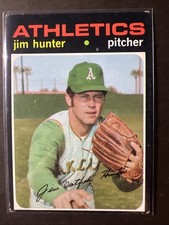 1971 Topps Baseball Jim Catfish Hunter #45 Ex.