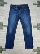 Levi's 502 Taper Fit Jeans Mens 29 Blue Denim Cotton Low Rise Medium Wash 29x28