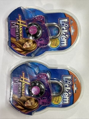 2 Elmers Hannah Montana Lock'em Combination Lock for School Lockers Vintage