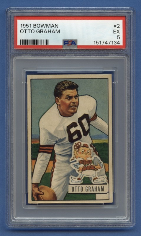 1951 OTTO GRAHAM PSA 5 EX HOF BOWMAN CLEVELAND BROWNS VINTAGE (#2) RZC