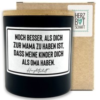 "Duftkerze Mit Spruch \"Noch Besser, Als Dich Zur Mama Zu Haben \" Mit Bambusdeckel"