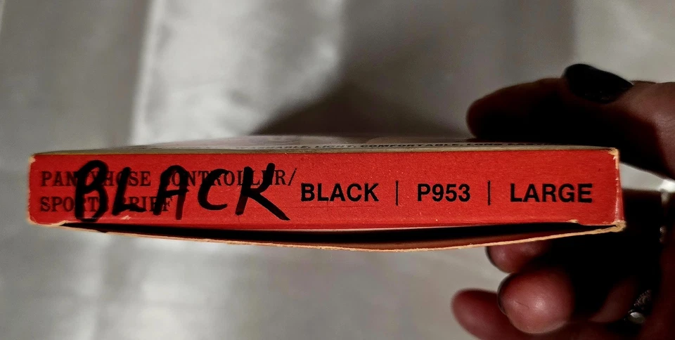 Vintage MAGIC LADY LARGE Pantyhose Controller/SPORTS BRIEF BLACK P953 - Image 3 of 4