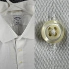 Brooks Brothers Zigzag Non-Iron Cotton Regent 16 2/3 White Button Up Solid Shirt