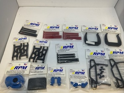 Lot of 14 RPM Parts for Traxxas Rustler, 2wd Slash - Bumper, Shock Tower, Camber
